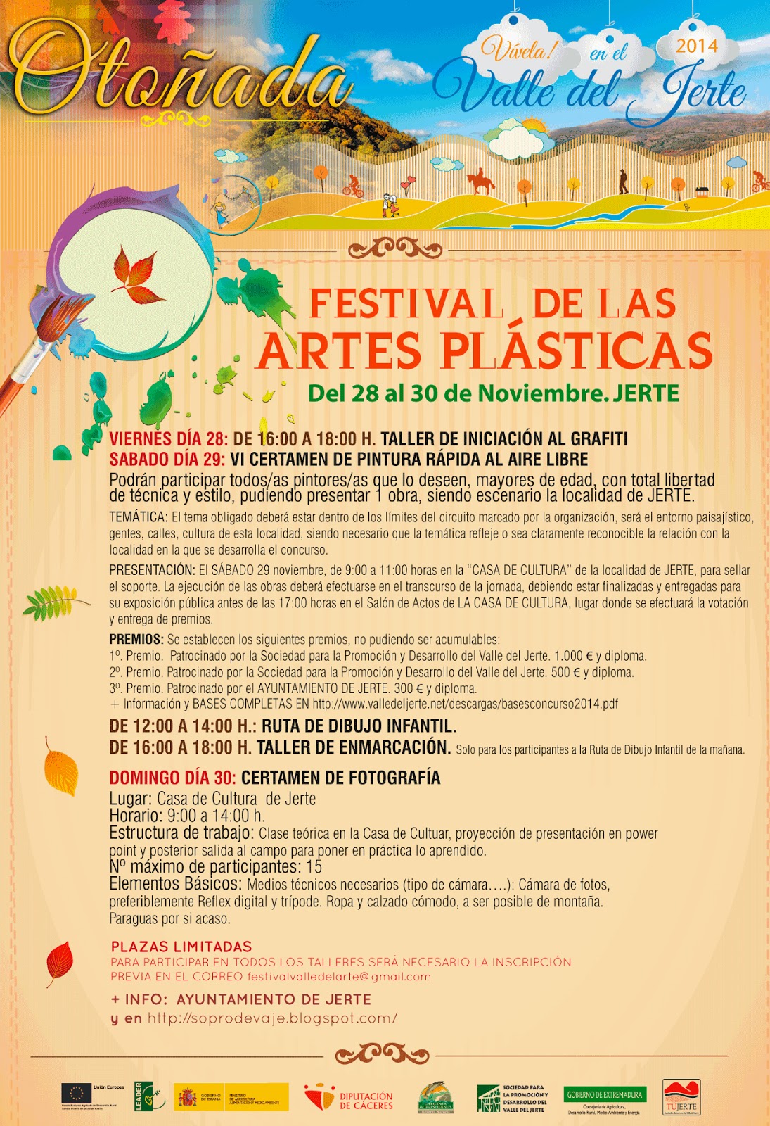 Festival de las Artes Plásticas (28 y 30 de noviembre en Jerte)