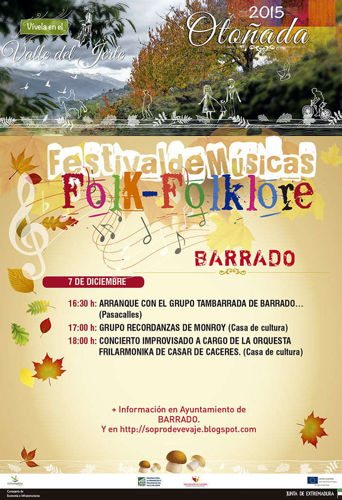FESTIVAL DE FOLKLORE Lunes 7 de diciembre en Barrado
