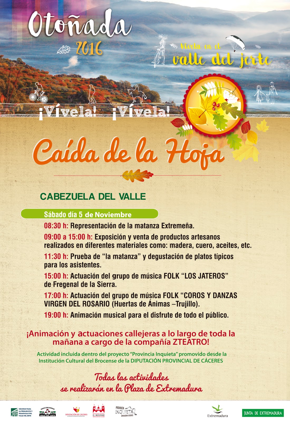 Fiesta de la Caída de la Hoja (5 de noviembre en Cabezuela del Valle)