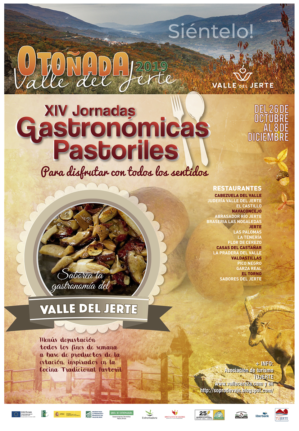 XIV Jornadas Gastronómicas Pastoriles. Otoñada 2019, Valle del Jerte
